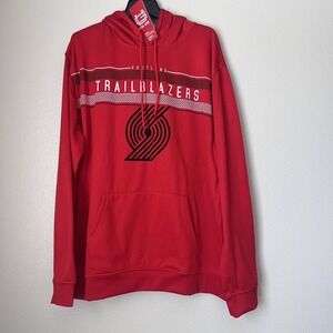 Ultra Game NBA Fleece 2XL Pullover Hoodie Sweatshirt Portland Trailblazers RED‎